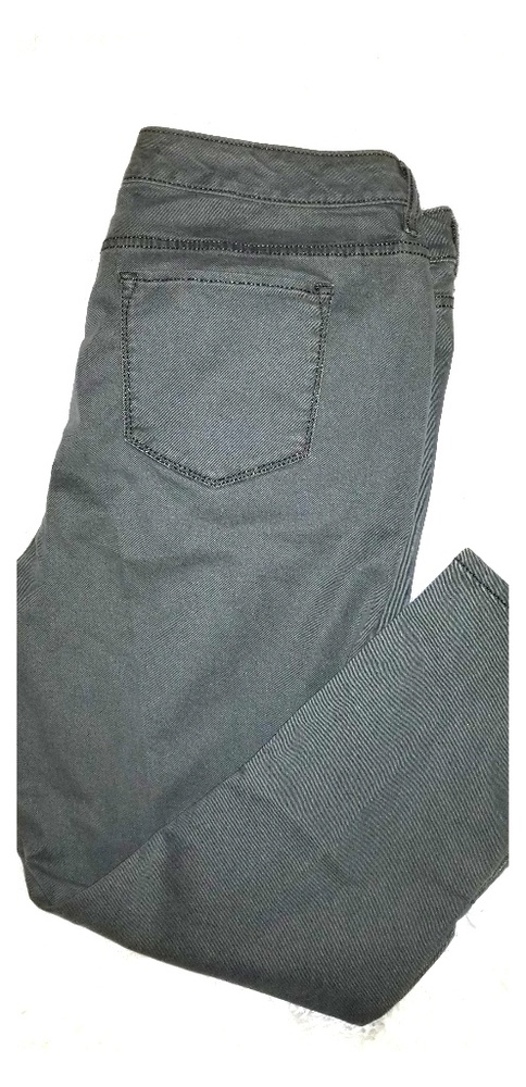 🍀JEANS ARMY GREEN WITH ANKLE ZIPPERS